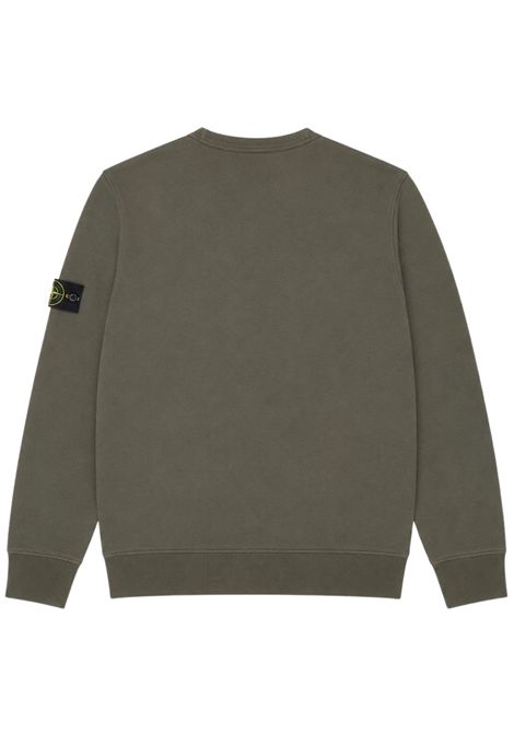 Felpa bambino verde in cotone Stone Island | K2S166100019/ANVERDE